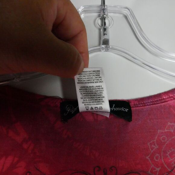 Appropriate Behavior Size XXL Short Sleeved Tunic BOHO Design Top Rhinestone - Picture 5 of 14